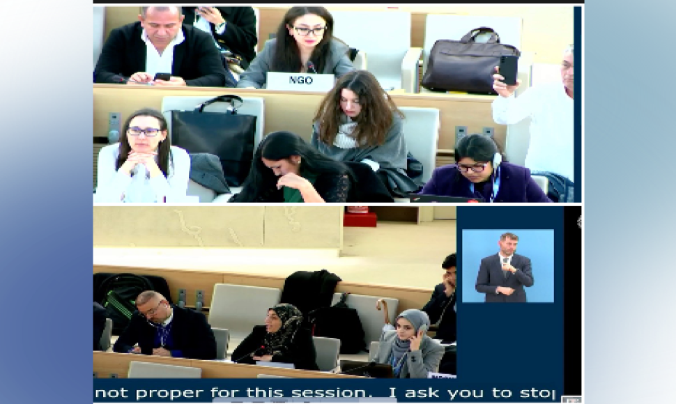 Hana's representative speech at the United Nations 16th Forum on Minority Issues and Iranian representatives' attempts to prevent it