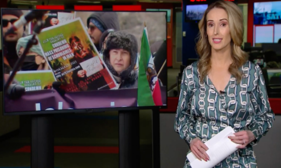 Canada\ CBC Toronto's report on the gathering of Iranians in Toronto