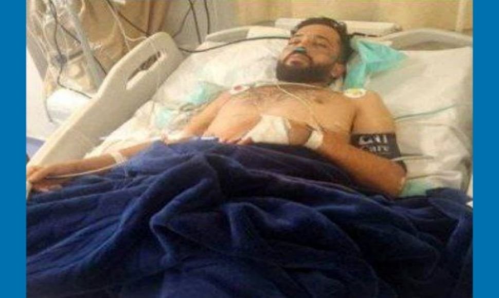 A Kurdish Kolbar was injured as a result of gunfire from border forces