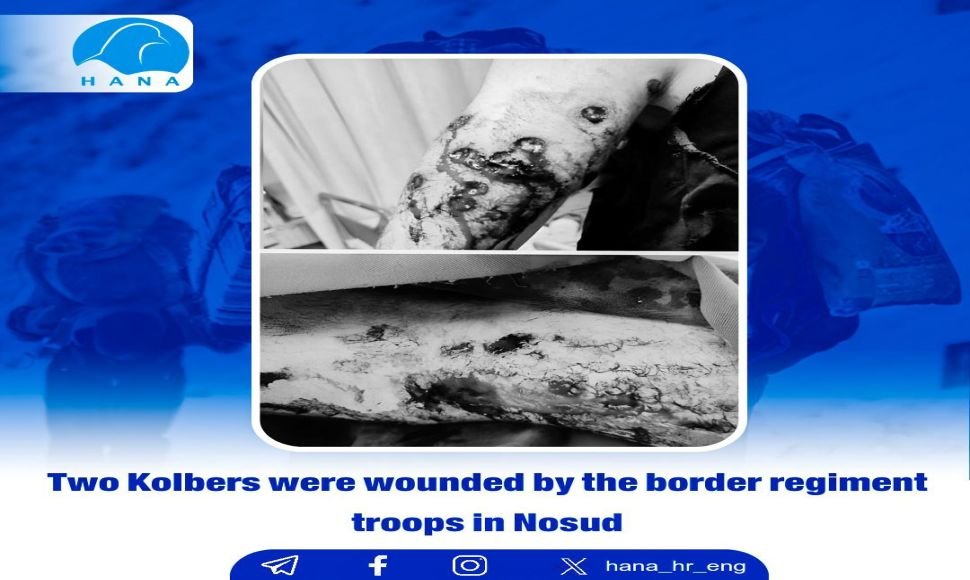 Two Kolbers were wounded by the border regiment troops in Nosud