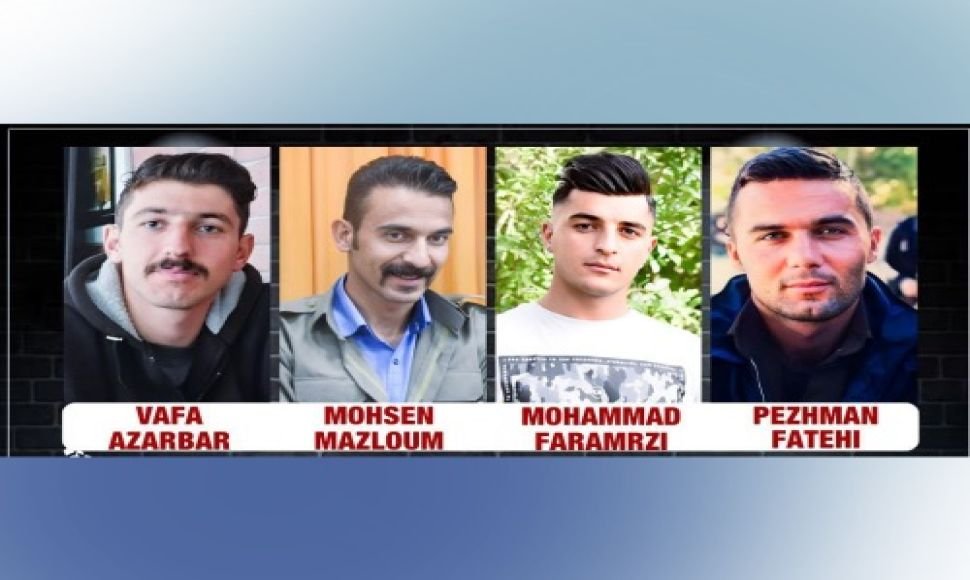 Four Kurdish political prisoners in were executed in Qazalhasar prison in Karaj