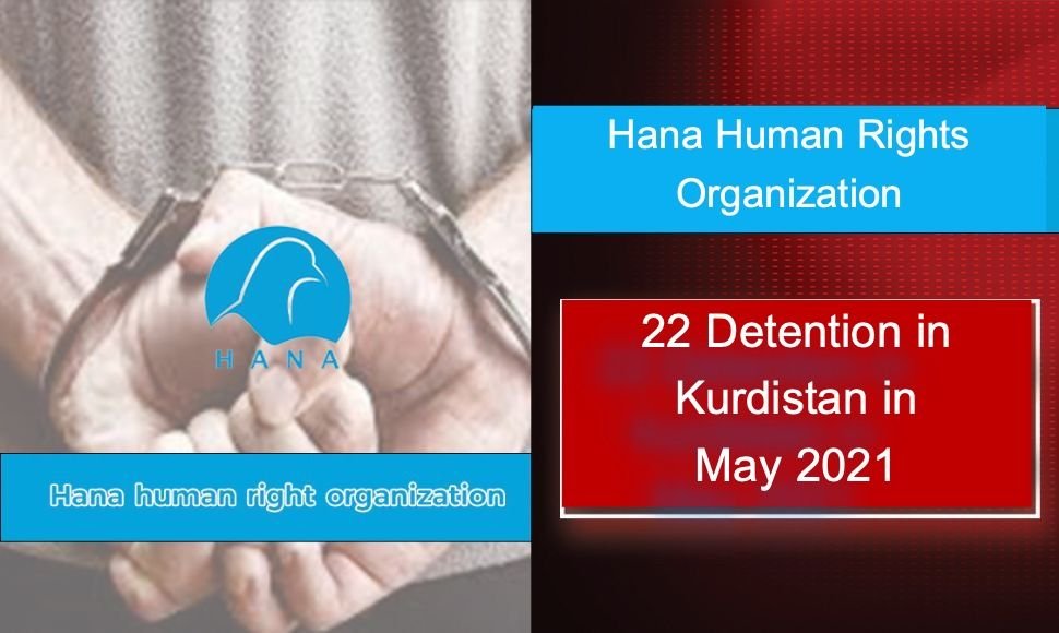 Statistics of detainees in the month of May,2021 in Kurdistan