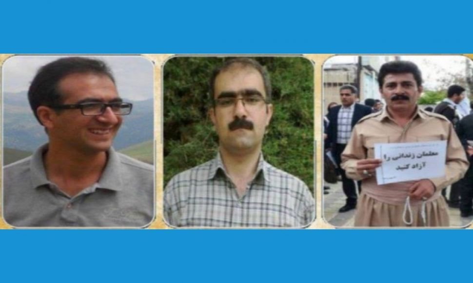 Three of the arrested teachers of Divandereh were released