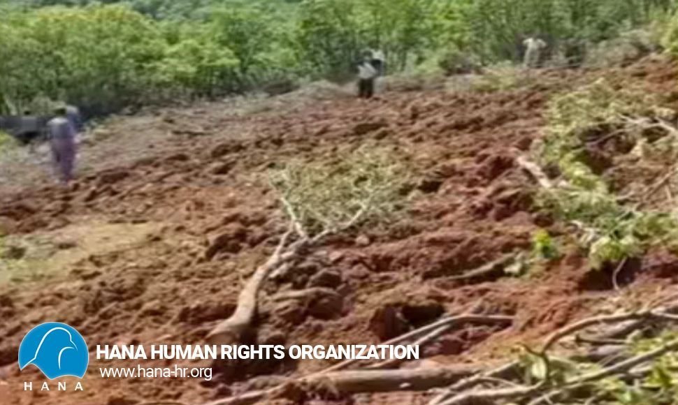 Destruction of the forest and the historic hill "Vlagavr" in the village of Kani Sanan