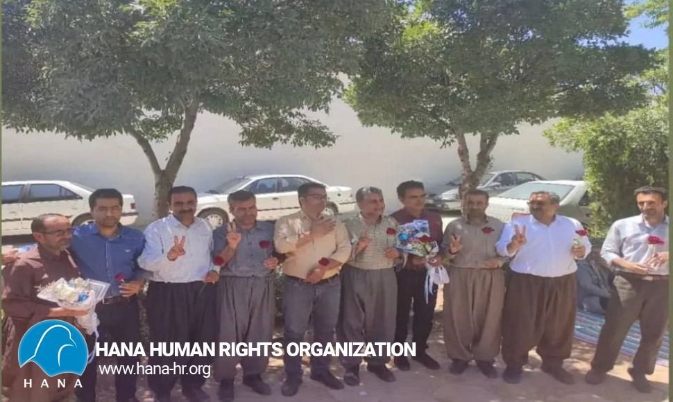 A number of Saqez and Marivan teachers' union activists released from prison